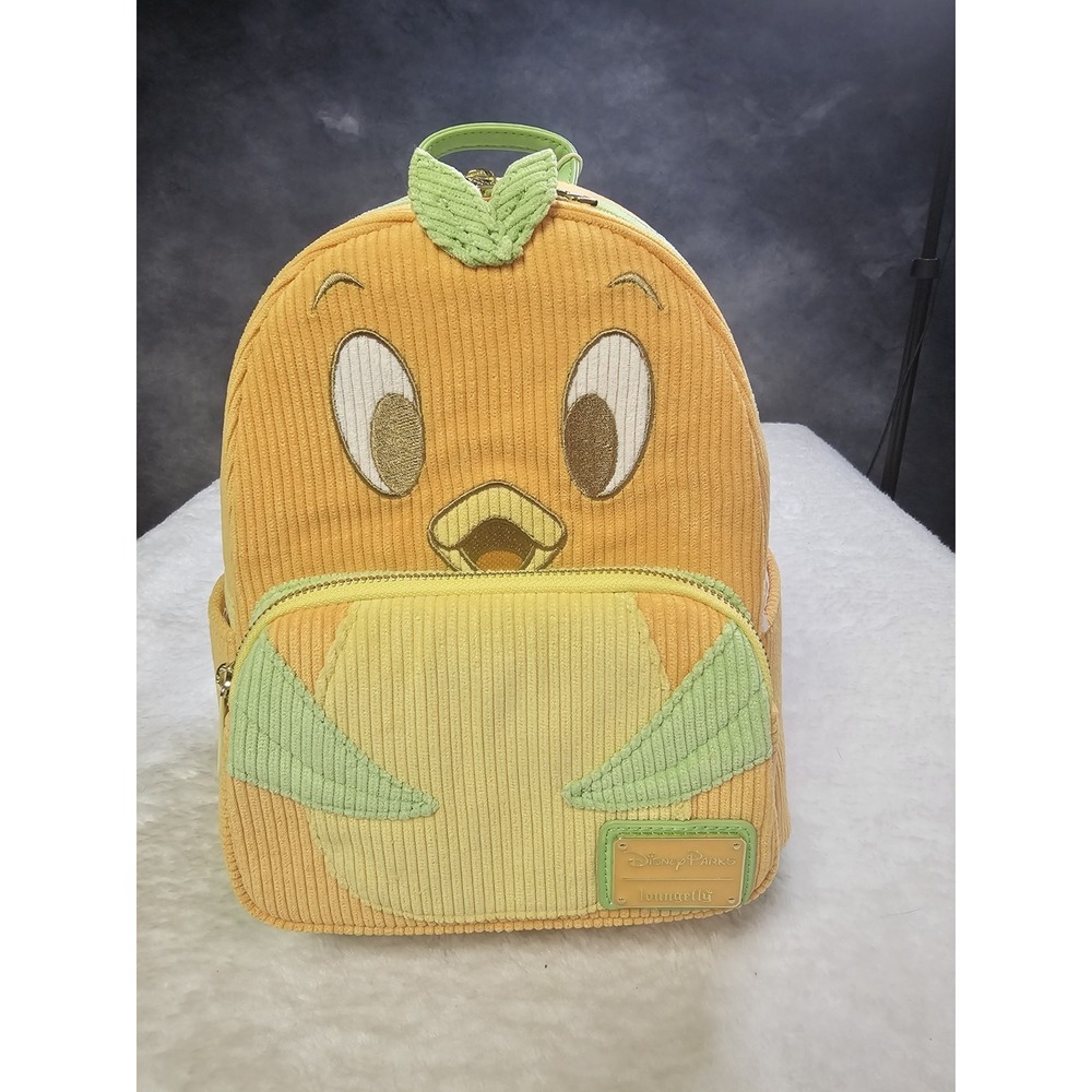 Disney Parks Loungeflyβ Orange Bird Corduroy Backpack New with Tags
